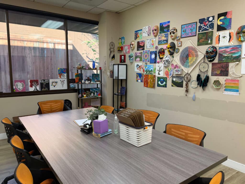 Treatment room interior