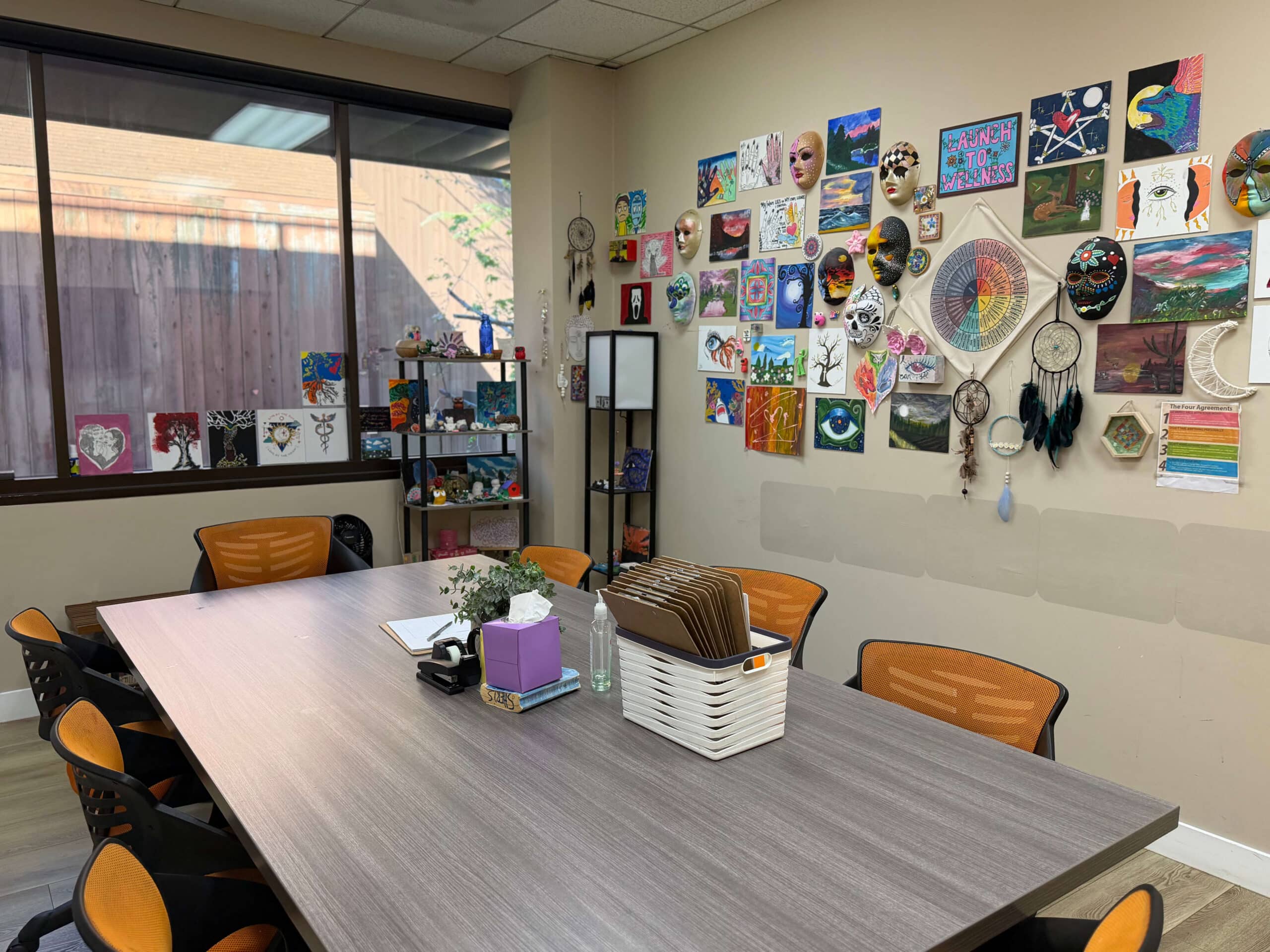 Treatment room interior