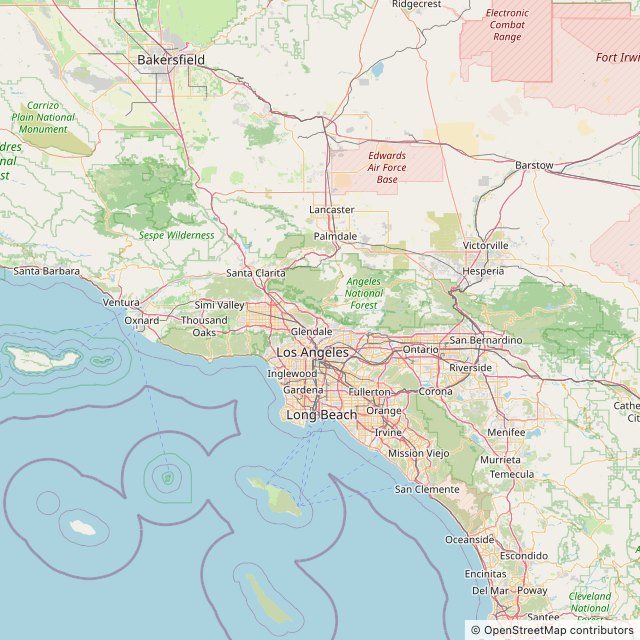 Map of Los Angeles County